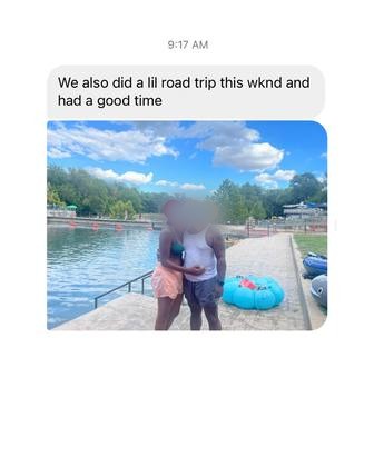 A Broom List client sharing a relationship milestone