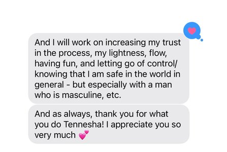 Client message celebrating a successful Broom List match